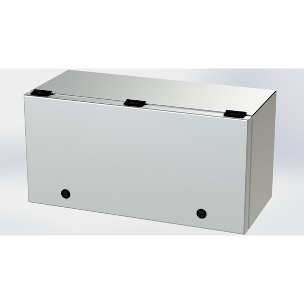 1/4 Turn Latch Electrical Enclosures, 9 in H, 8 in D, 18 in W, NEMA 3R, 4, 4X, 12, 13